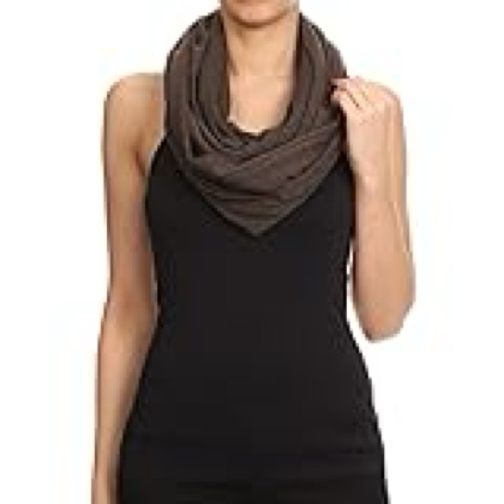 Unisex Elegant Brown Scarf
